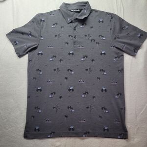 Travis Mathew Ensenada Polo Golf Shirt Men’s Dark Gray Short Sleeve Size Medium